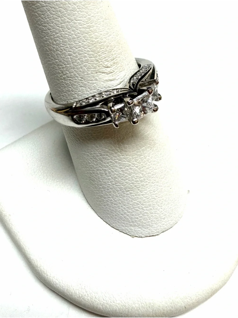 14k White Gold .99ctw Natural Diamond Engagement Ring